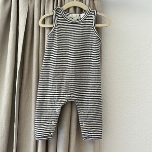 Zara Baby warm striped dungarees Sleeveless Baby Romper